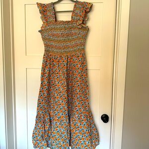 COPY - English Factory Embroidered Smocked Midi Dress